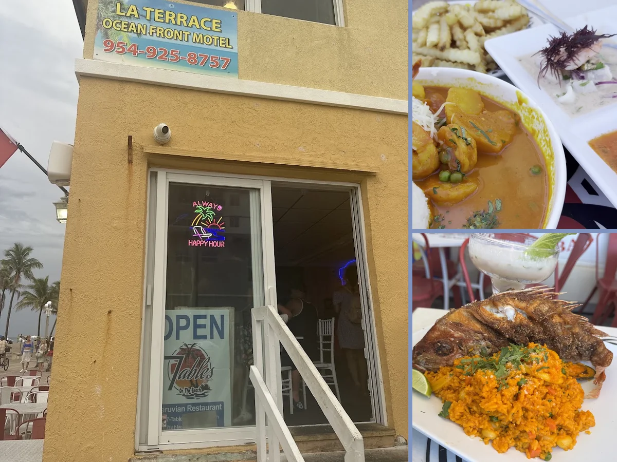 Fresh Peruvian food served indoors