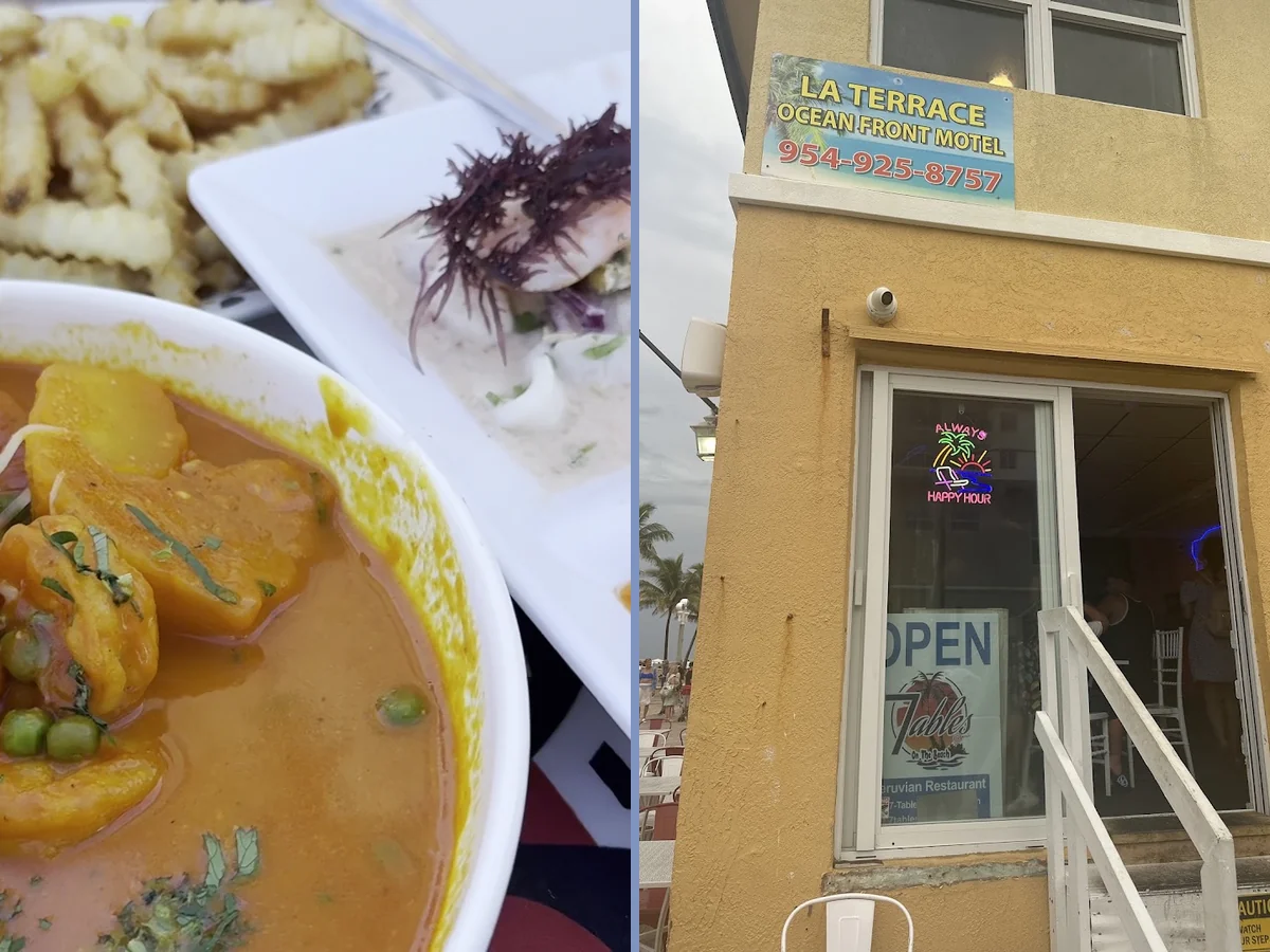 Fresh Peruvian food served indoors