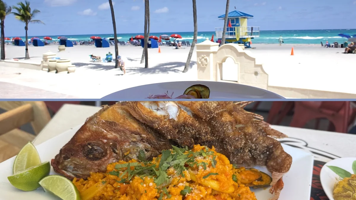 Peruvian dishes on a restaurant table